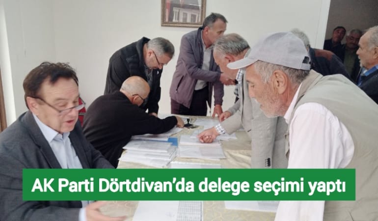 AK Parti Dörtdivan’da delege seçimi yaptı