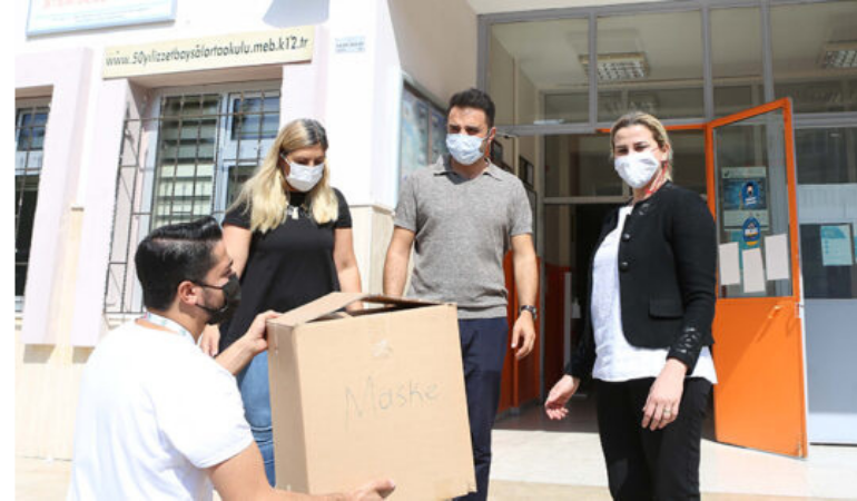 Bolu Belediyesi’nden okullara 40 bin maske