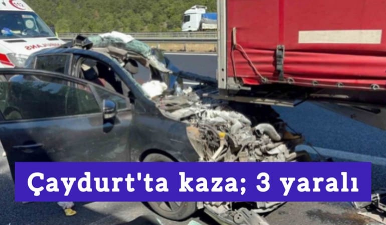 Çaydurt'ta kaza; 3 yaralı