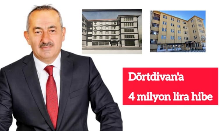 Dörtdivan’a 4 milyon lira hibe