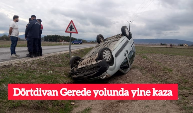 Dörtdivan Gerede Karayolu'nda yine trafik kazası