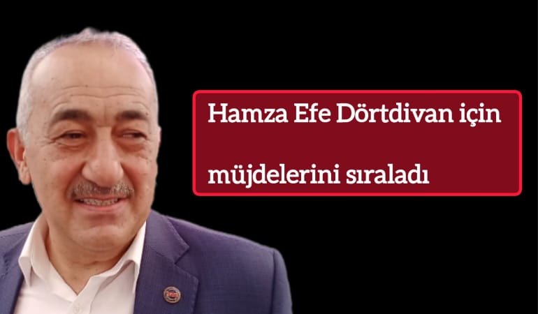 Hamza Efe Dörtdivan için müjdelerini sıraladı