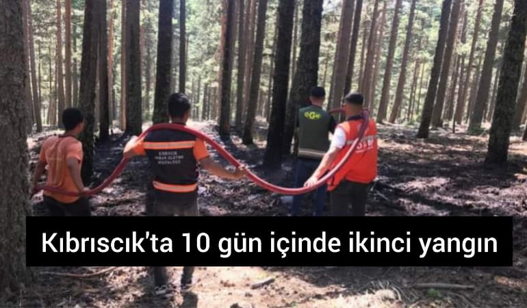 Kıbrıscık’ta 10 gün içinde ikinci yangın