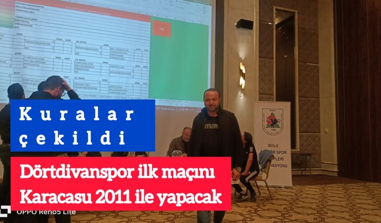 Kuralar çekildi; Dörtdivanspor ilk maçını Karacasu ile yapacak