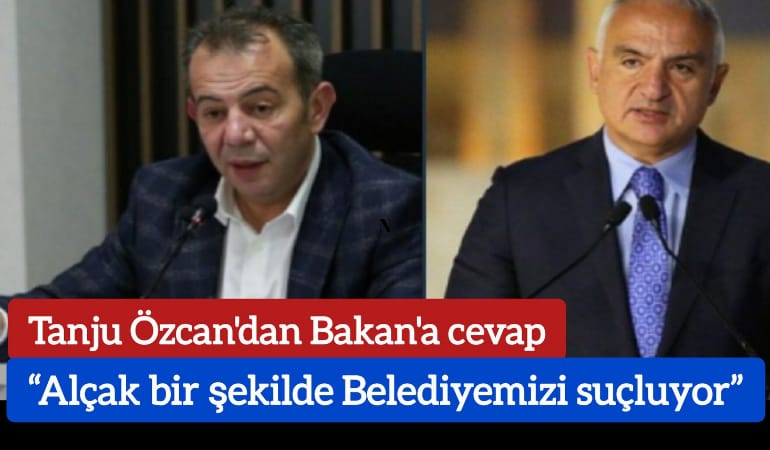 Tanju Özcan’dan Bakan’a cevap; “Alçak bir şekilde Belediyemizi suçluyor”