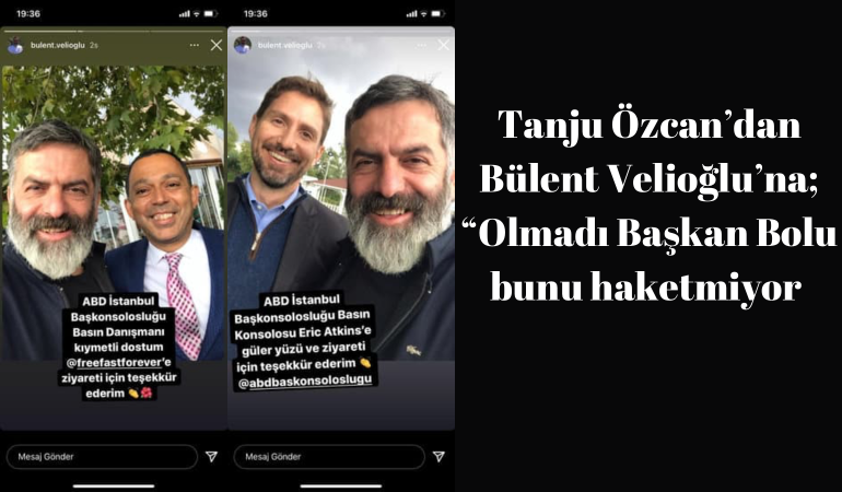 Tanju Özcan’dan Bülent Velioğlu’na; “Olmadı Başkan! Bolu bunu haketmiyor”